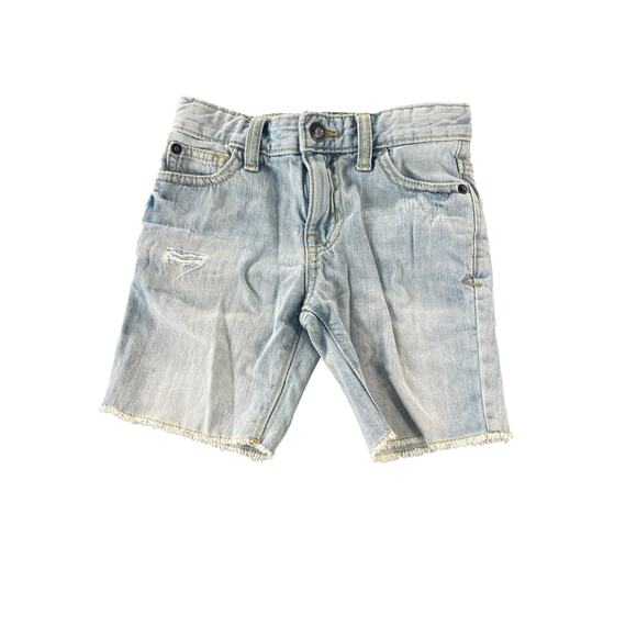 Cat & Jack Other - Cat & Jack Girls Light Wash Blue Distressed Denim Jean Shorts Youth Size 5